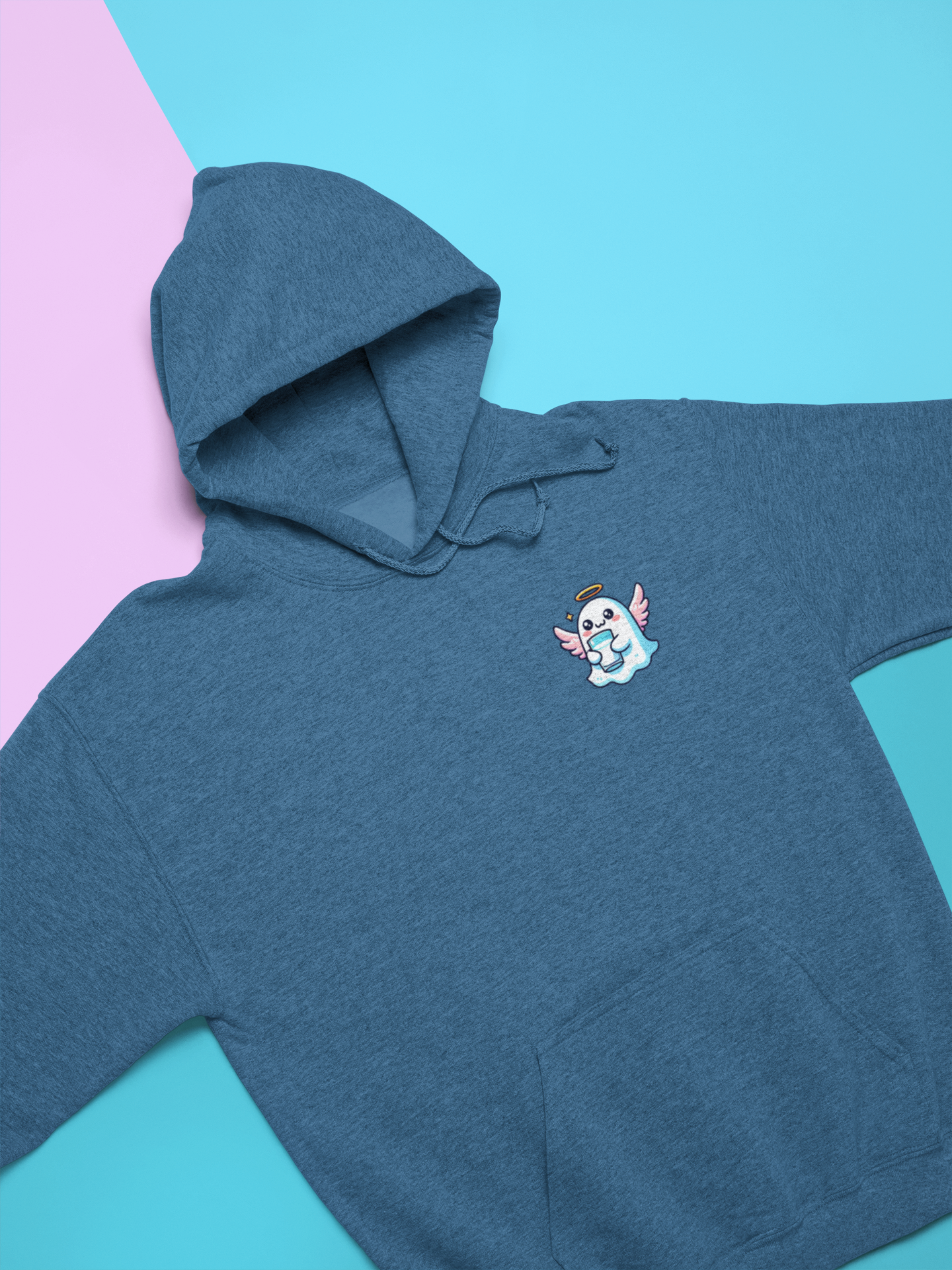 Premium High-Quality Hoodie – Adorable Ghosts 👻✨ Garment-Dyed Hoodie - Cute Ghosts, Casual, High Quality, Classy Girls