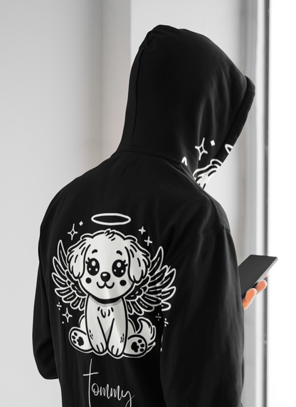 Fleece Hoodie - Adorable Ghosts 👻✨ - Premium High-Quality, Garment-Dyed, Cute Design