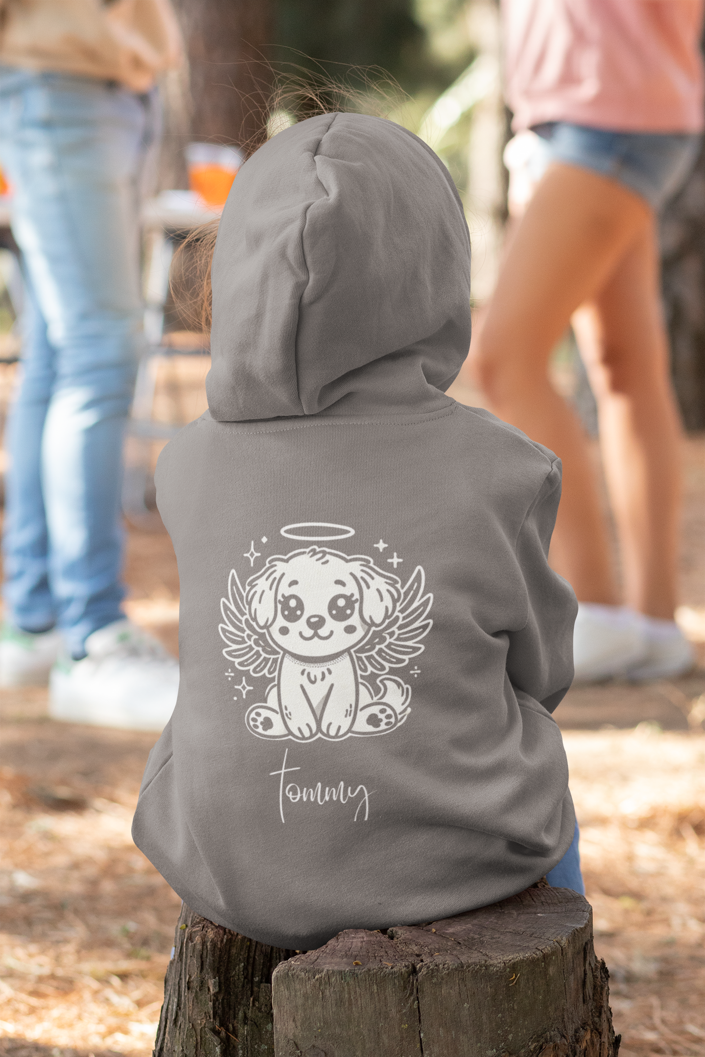 Fleece Hoodie - Adorable Ghosts 👻✨ - Premium High-Quality, Garment-Dyed, Cute Design