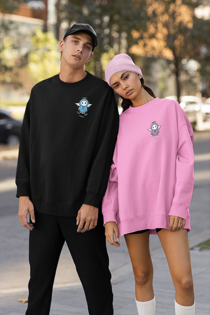 Good High-Quality Sweatshirt – Adorable Ghosts 👻✨ Garment-Dyed Sweatshirt - Cute Ghosts, Casual, High Quality, Classy People