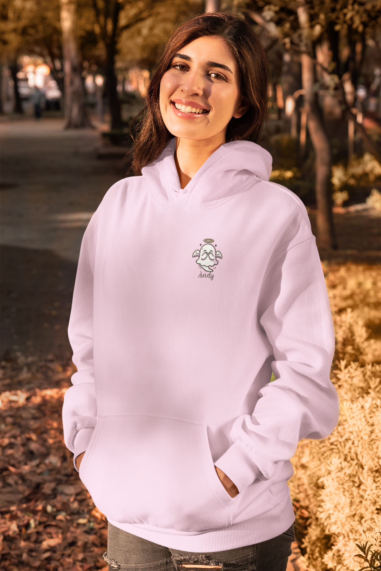 ✨PERSONALIZED✨ - Adorable Ghosts 👻✨Hoodie - Adorable Ghosts Design for Classy People