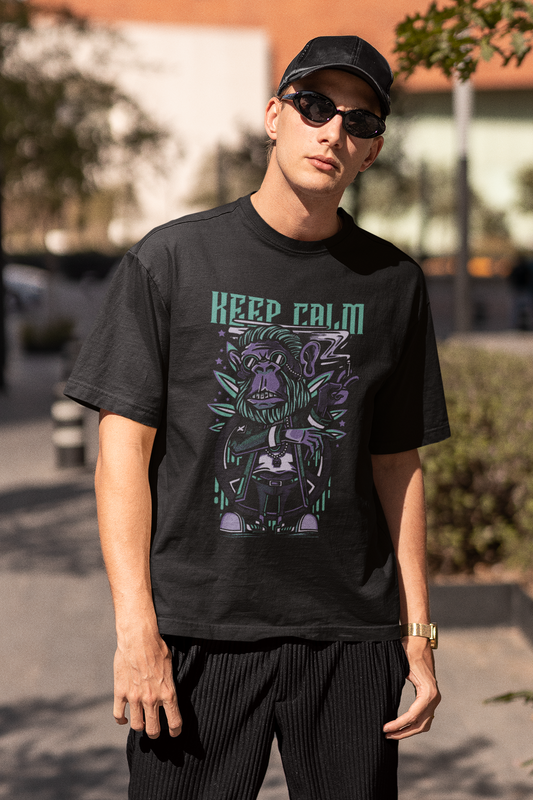 Monster Street Style Unisex Tee - Keep Calm T-Shirt