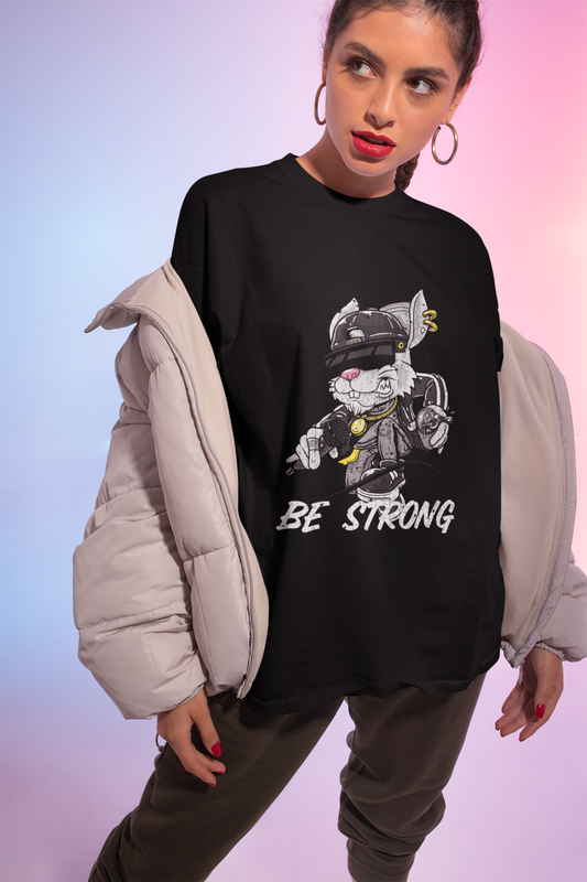 Be Strong Bunny Monster T-Shirt — Underground Street Style