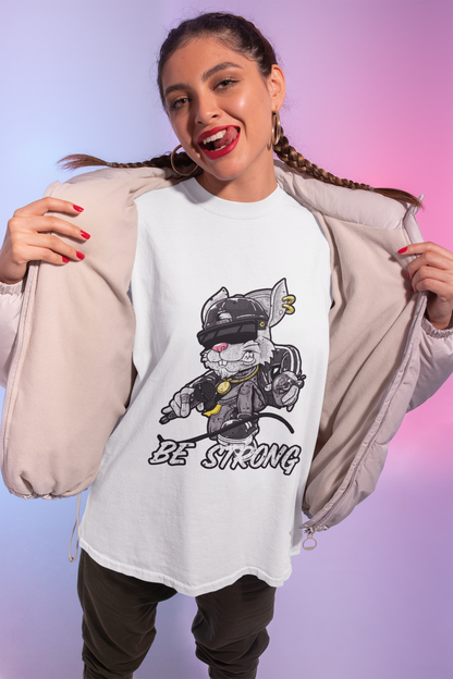 Be Strong Bunny Monster T-Shirt — Underground Street Style