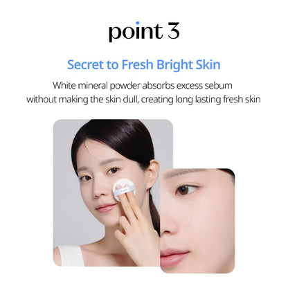 Sebum Soak Pact | Facial Oil Control and Soft Skin with This Mineral Powder That Absorbs Sebum for a Matte Face | Korean Makeup, Kbeauty, Perfect for Gift