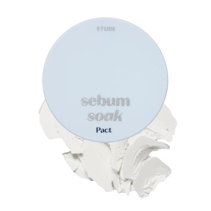 Sebum Soak Pact | Facial Oil Control and Soft Skin with This Mineral Powder That Absorbs Sebum for a Matte Face | Korean Makeup, Kbeauty, Perfect for Gift